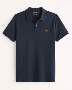 Polo Abercrombie xanh đen logo màu