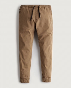 Jogger Khaki Hollister màu vàng bò