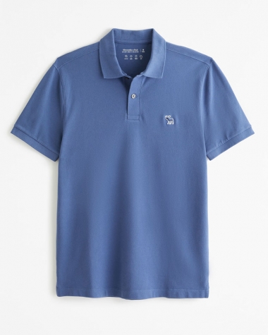 Polo Abercrombie Tonal xanh coban