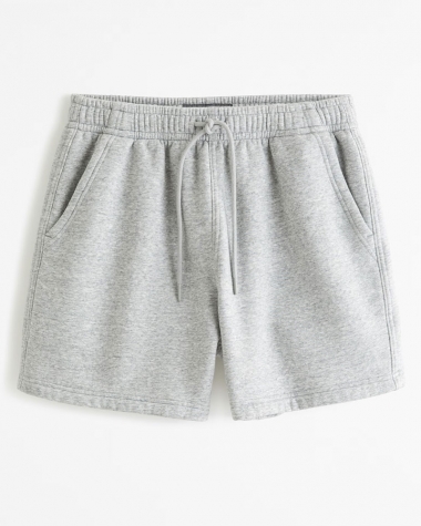 Short nỉ Abercrombie Heather Grey