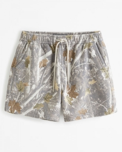 Short nỉ Abercrombie Grey Camo