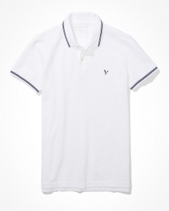 Polo nam American Eagle màu trắng